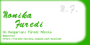 monika furedi business card