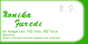 monika furedi business card